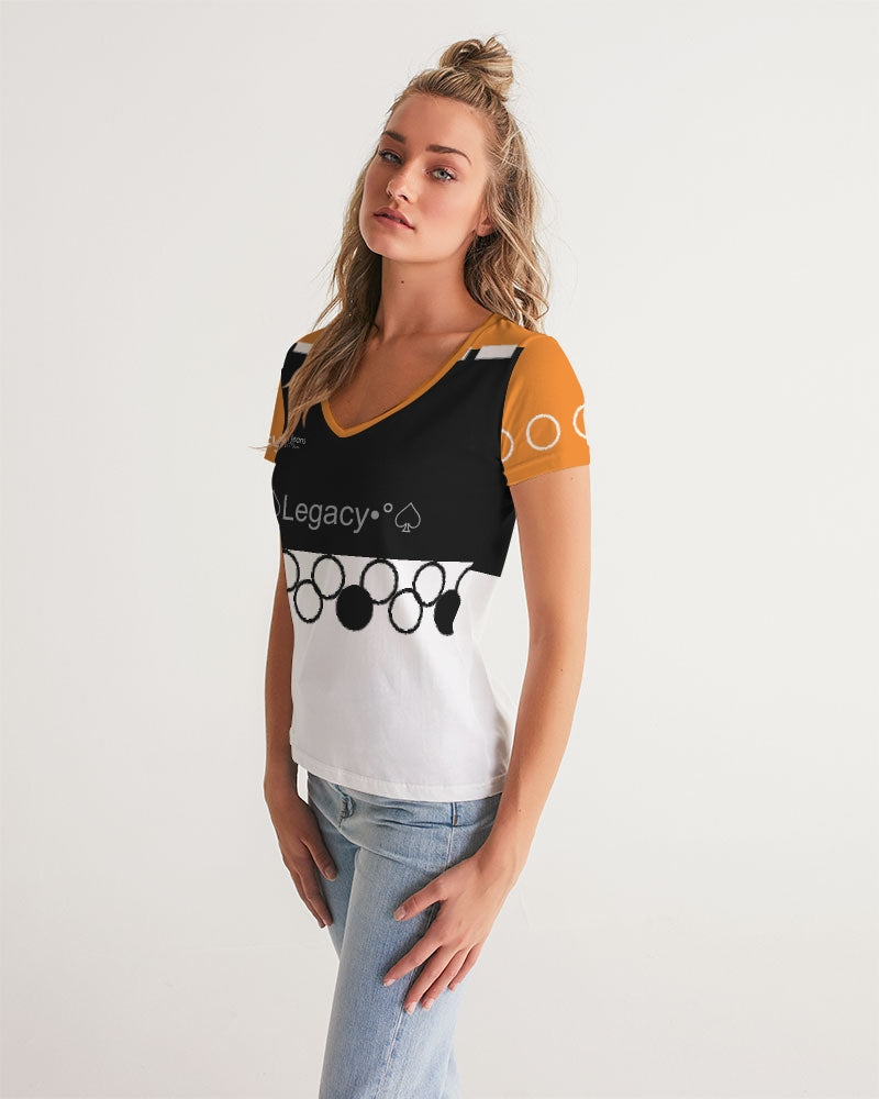 Crazy mix BY MARVIN JEANS Women's V-Neck Tee