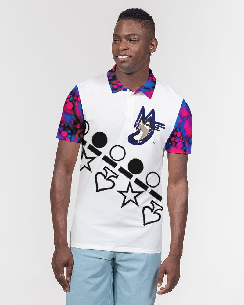 High tide by Marvin Jeans and Trinity D Marvin Men's Slim Fit Short Sleeve Polo