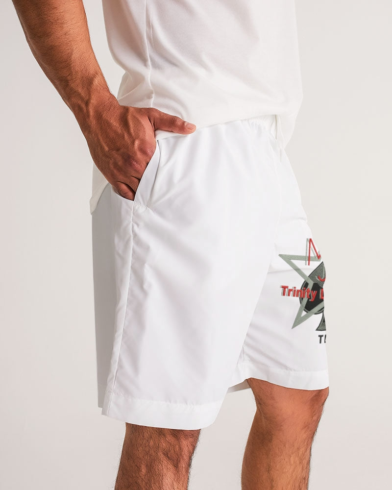 All white BY MARVIN JEANS Men's Jogger Shorts