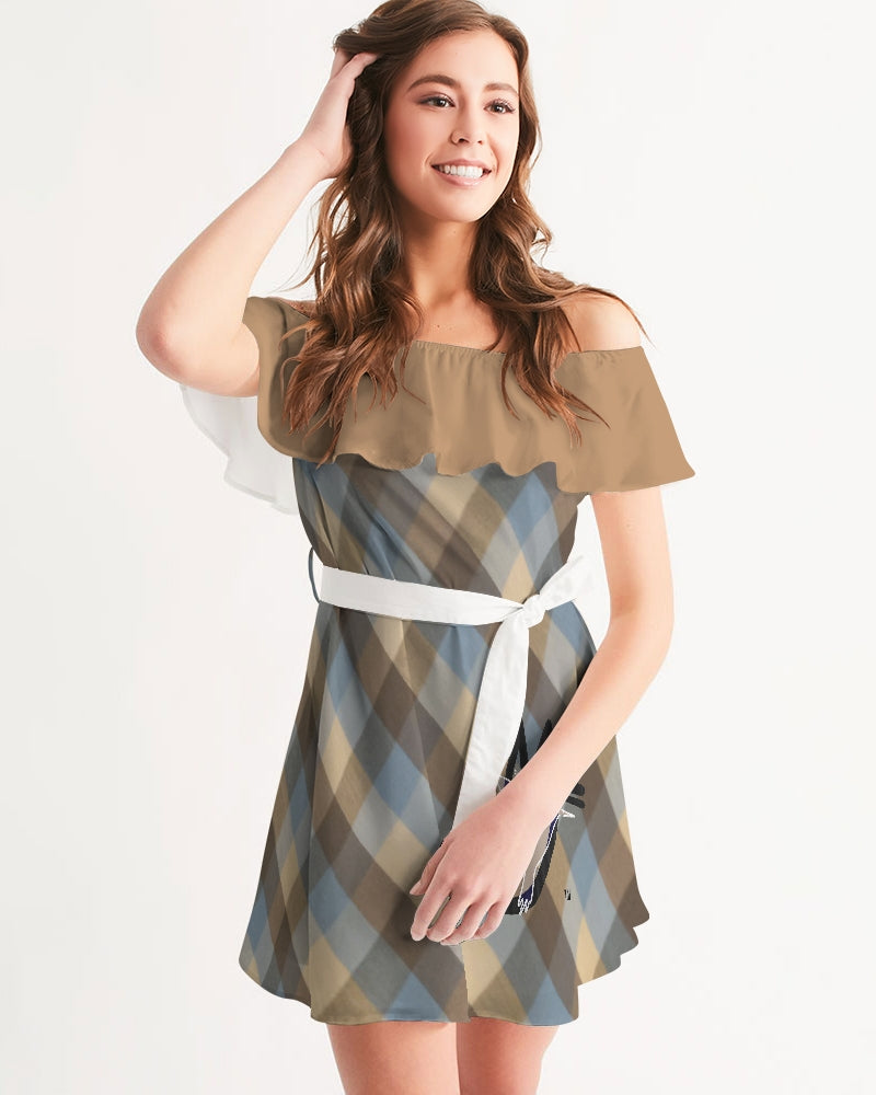 @plaids Women's Off-Shoulder Dress