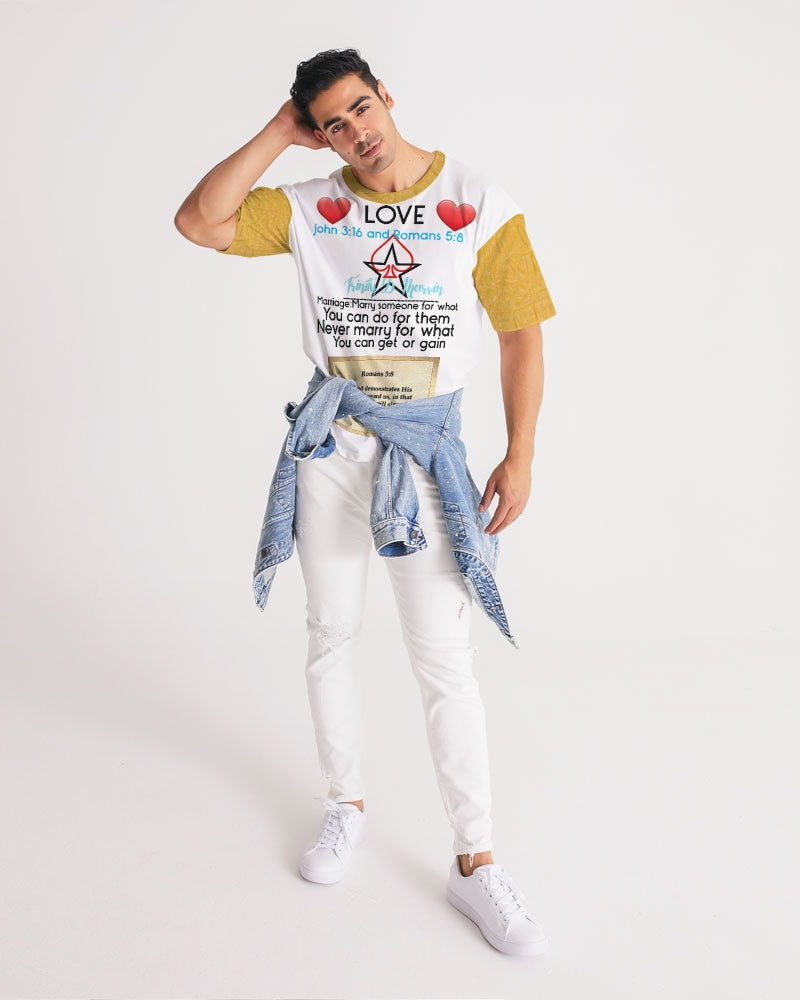 Gator yellow gospel of love Trinity D Marvin Men's Premium Heavyweight Tee