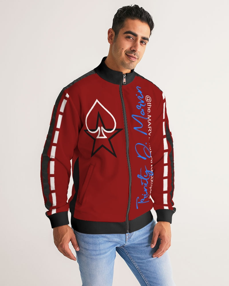 @tlanta Infinity BY MARVIN JEANS Men's Stripe-Sleeve Track Jacket