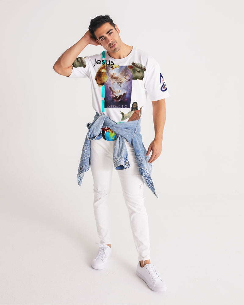 Gospel message symbols by Marvin Jeans and Trinity D Marvin Men's Premium Heavyweight Tee