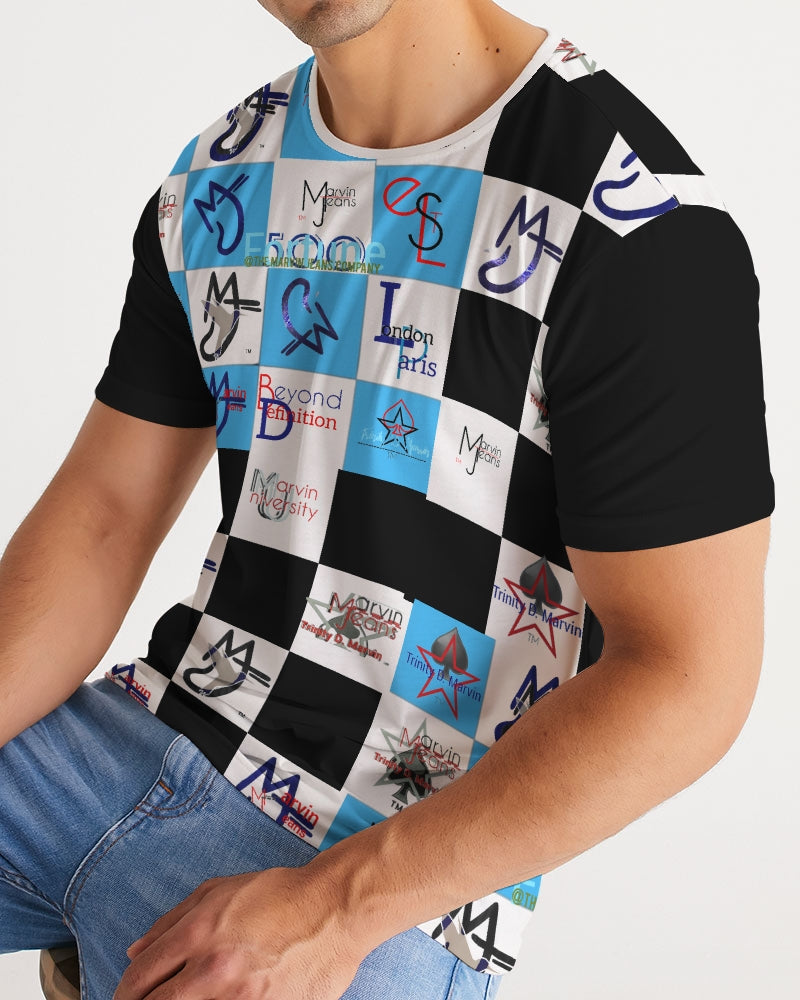 Cosmic combo logo's by Marvin Jeans and Trinity D Marvin Men's Tee