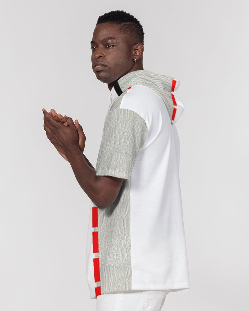 Gator white by Trinity D. Marvin Men's Premium Heavyweight Short Sleeve Hoodie