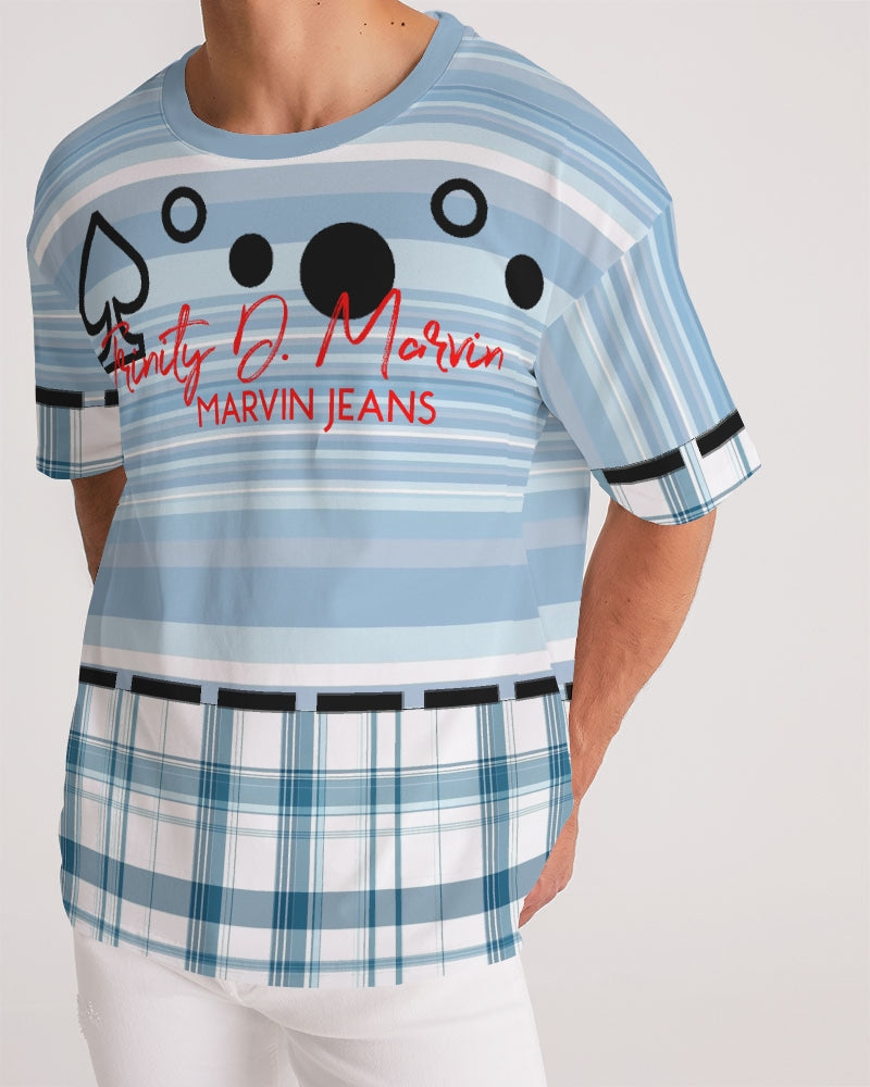 Mege plaids Mixed BY MARVIN JEANS Men's Premium Heavyweight Tee