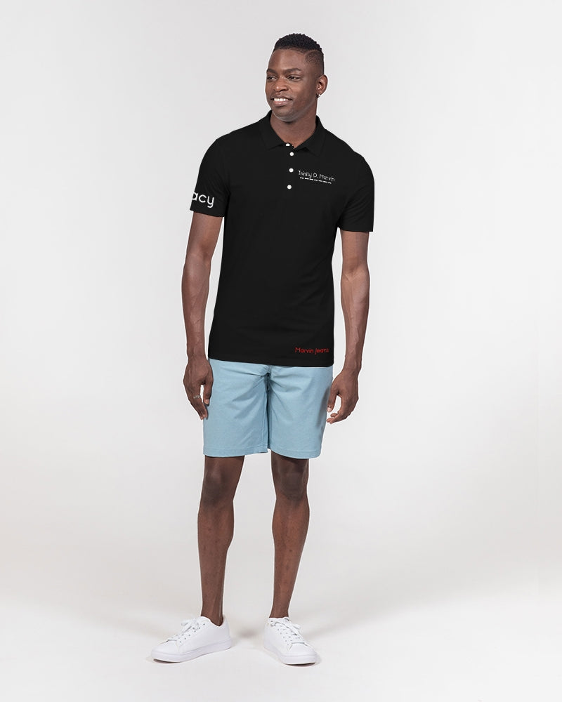 Black Legacy BY MARVIN JEANS Men's Slim Fit Short Sleeve Polo
