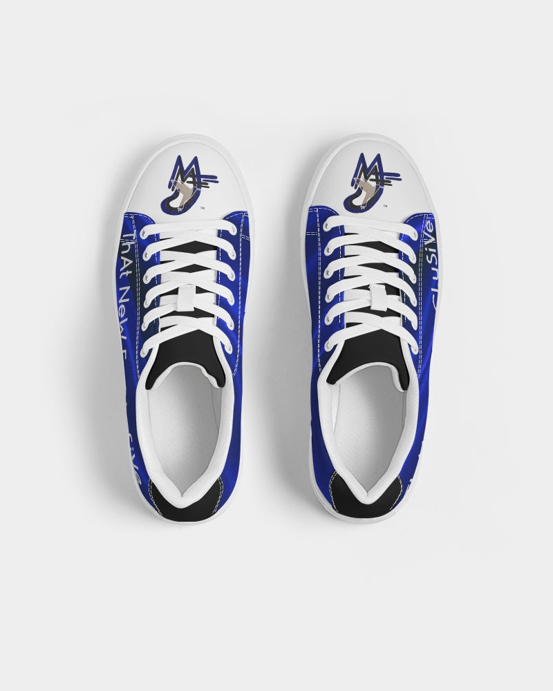Dark blue logo tip BY MARVIN JEANS Men's Faux-Leather Sneaker