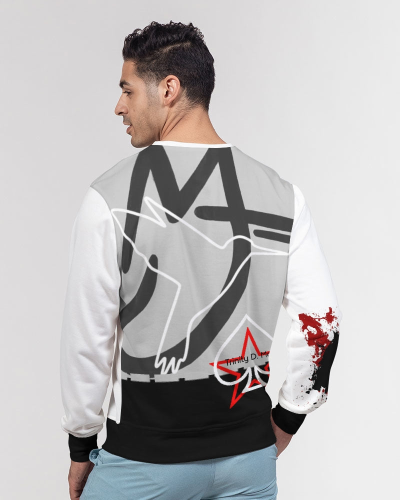 I'm so SAINT LOUIS awesome print BY MARVIN JEANS Men's Classic French Terry Crewneck Pullover