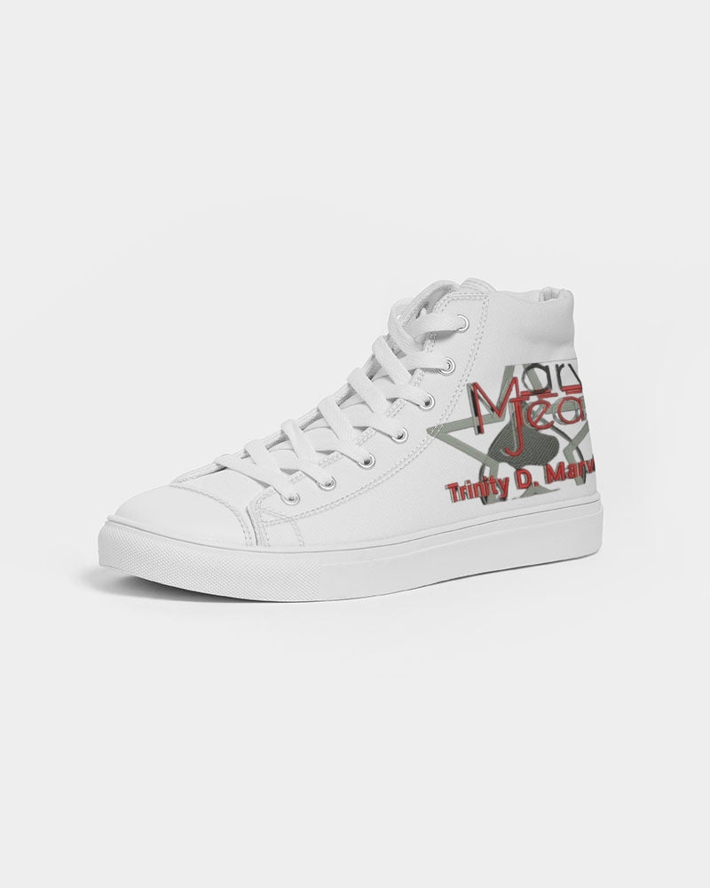 All white by Marvin Jeans and Trinity D Marvin Men's Hightop Canvas Shoe