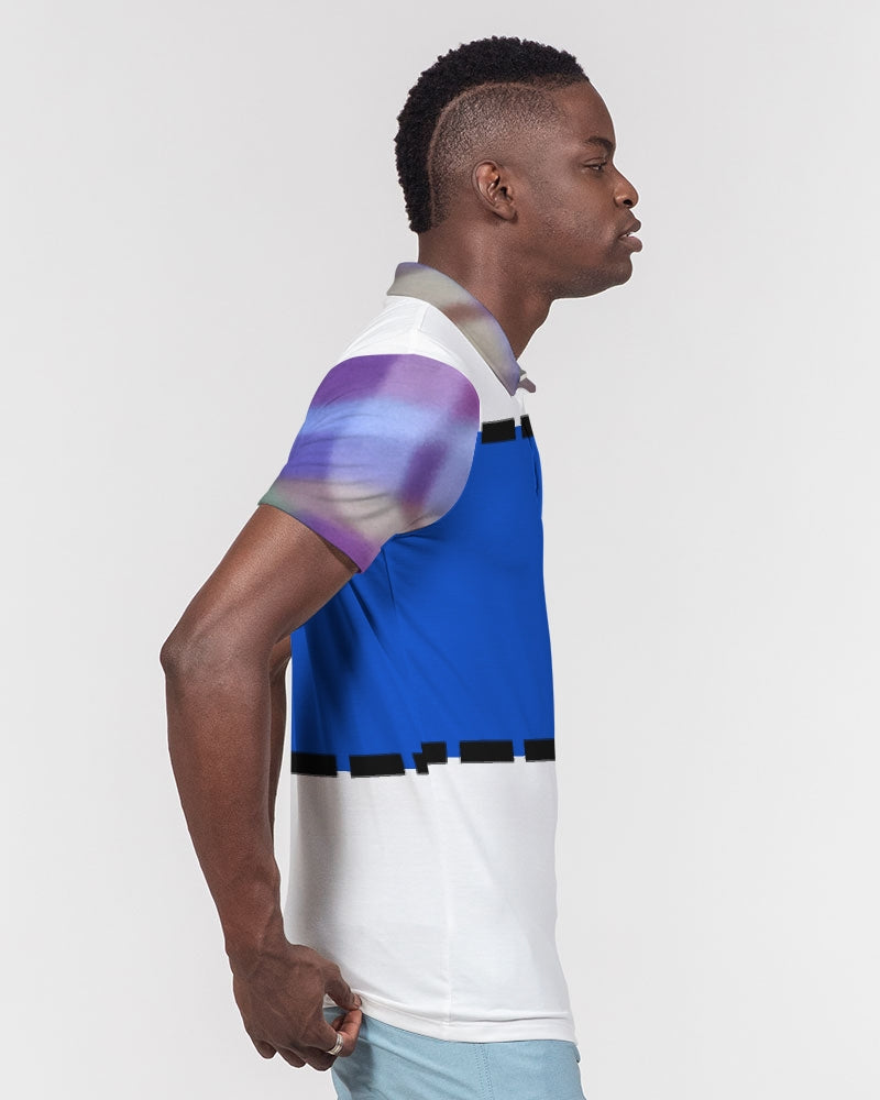 Faded remix by Marvin Jeans and Trinity D Marvin Men's Slim Fit Short Sleeve Polo