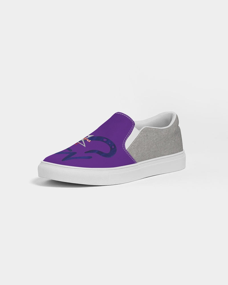 Purple cool grey BY MARVIN JEANS Men's Slip-On Canvas Shoe