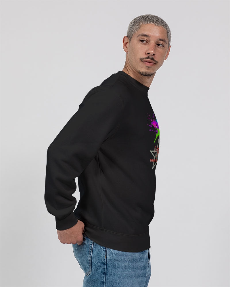 Double splash by Marvin Jeans and Trinity D Marvin Unisex Premium Crewneck Sweatshirt | Lane Seven