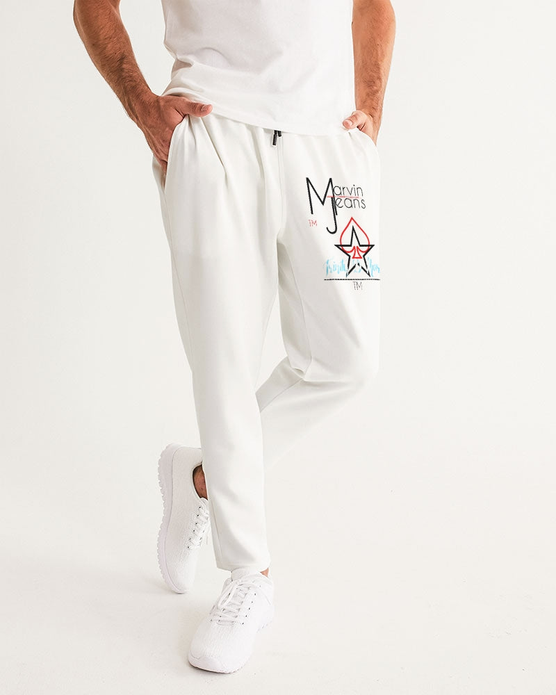 All White Legacy by Marvin Jeans and Trinity D Marvin Men's Joggers