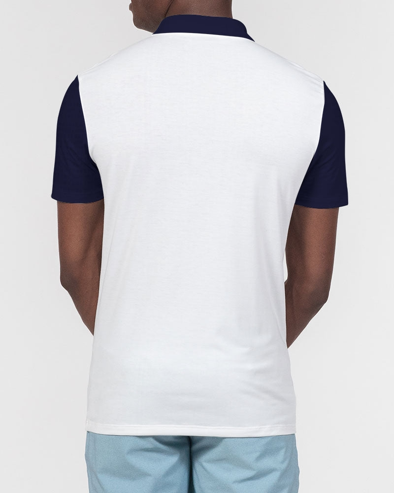 Two logo's by Marvin Jeans and Trinity D Marvin Men's Slim Fit Short Sleeve Polo