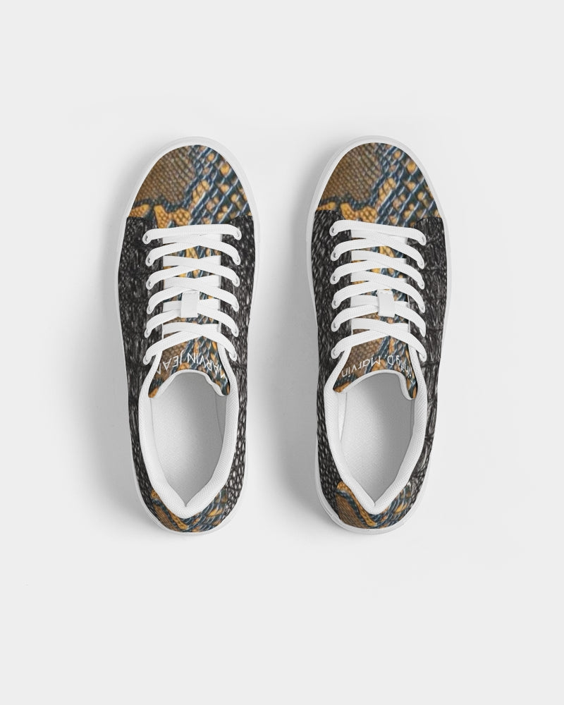 Gator black calf print tip BY MARVIN JEANS Men's Faux-Leather Sneaker