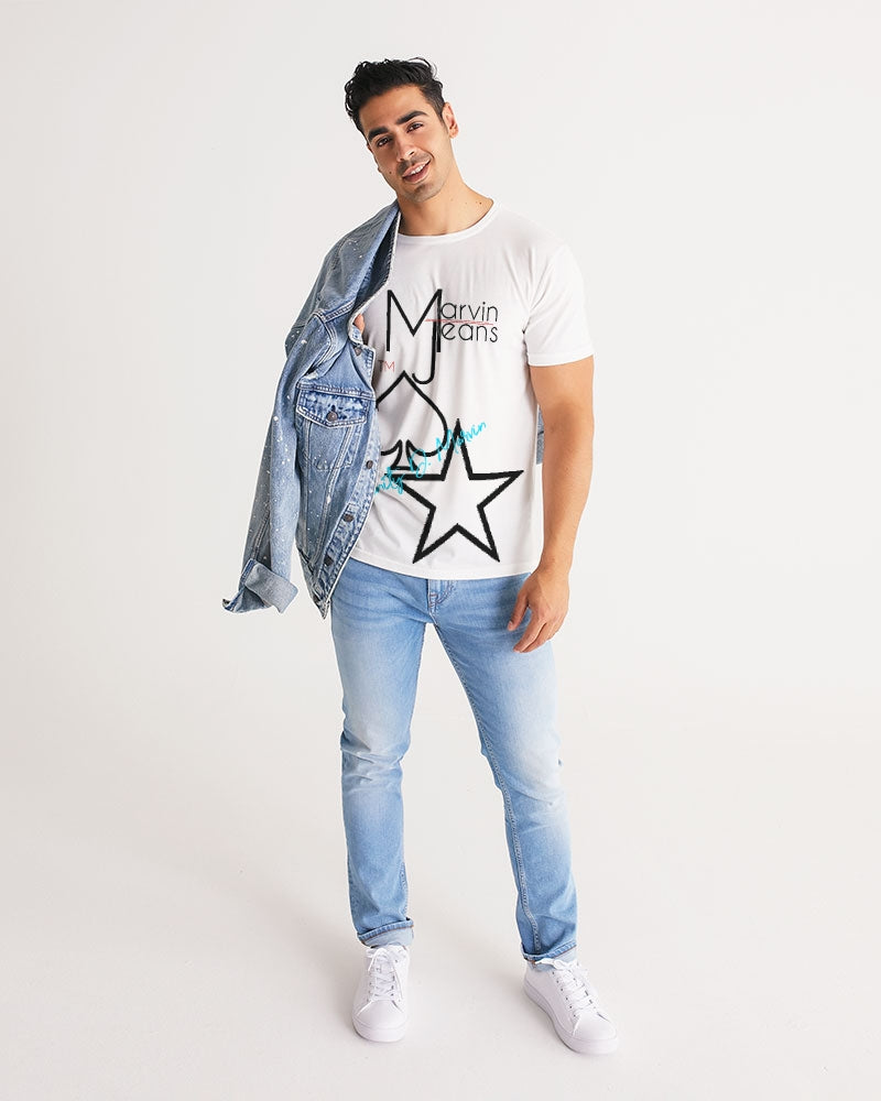 All white Men's Tee
