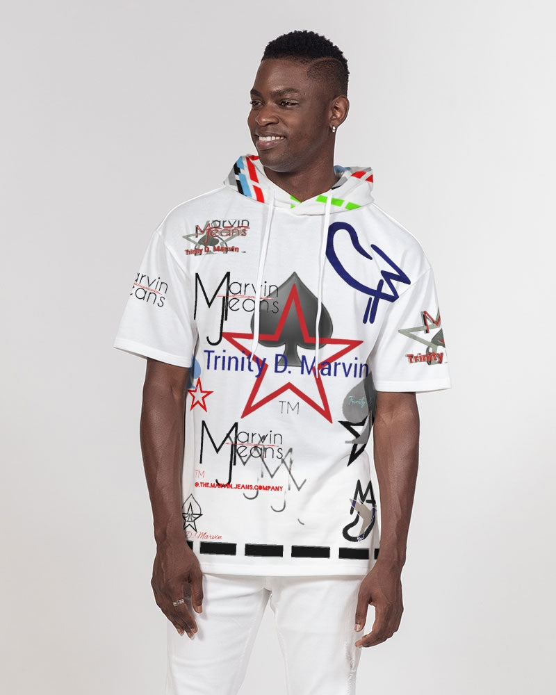Logo's 2.0 by Marvin Jeans and Trinity D Marvin Men's Premium Heavyweight Short Sleeve Hoodie