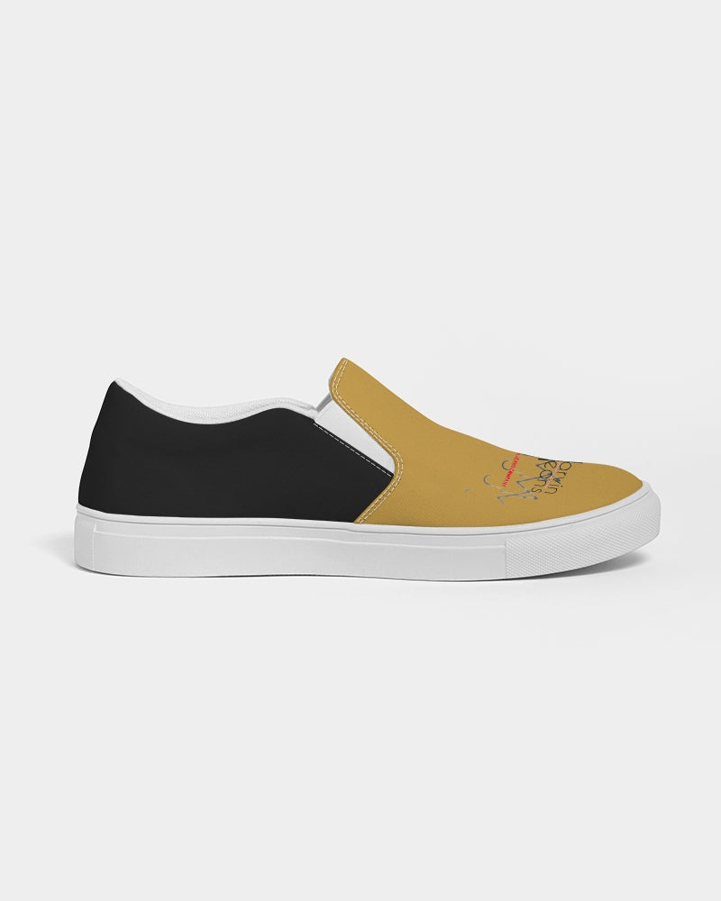 Gold and black by Marvin Jeans and Trinity D Marvin Men's Slip-On Canvas Shoe