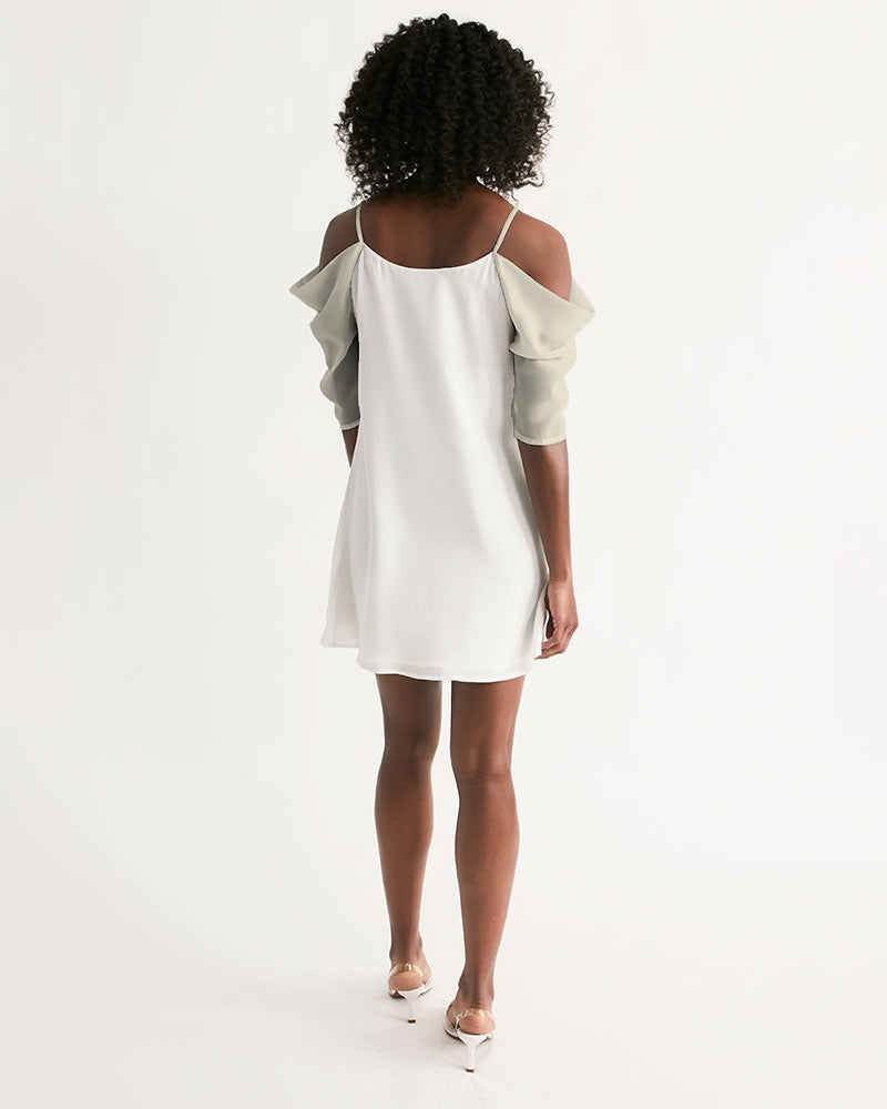 Blake MARVIN JEANS Women's Open Shoulder A-Line Dress