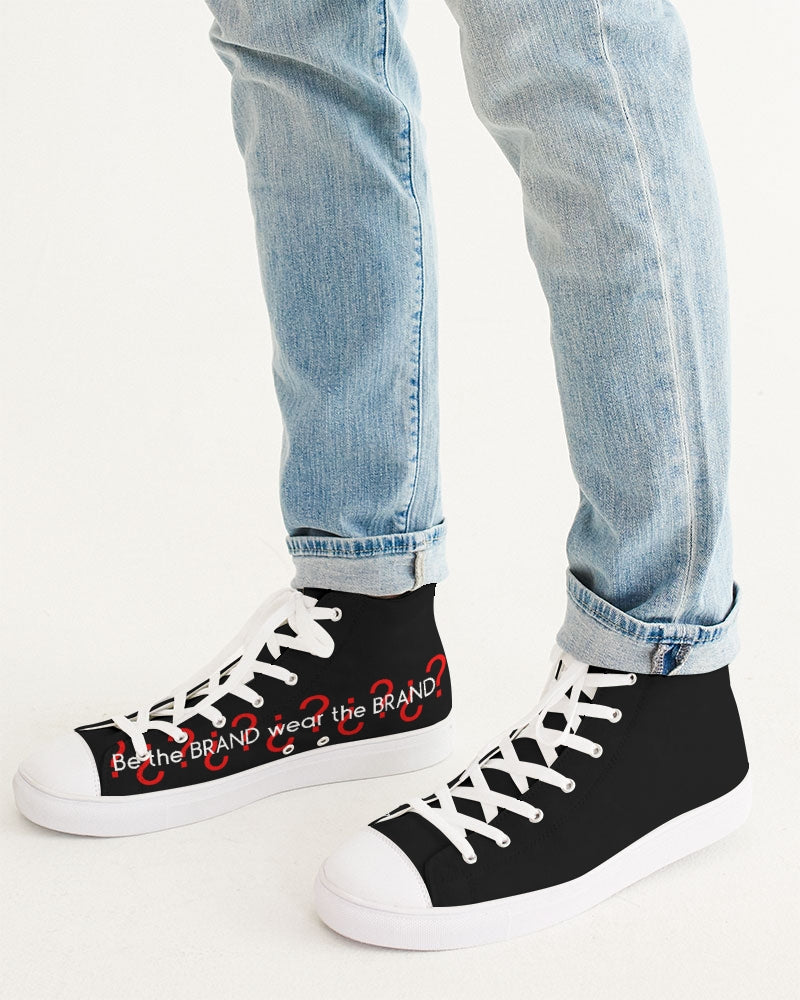 Black by Trinity D. Marvin Men's Hightop Canvas Shoe