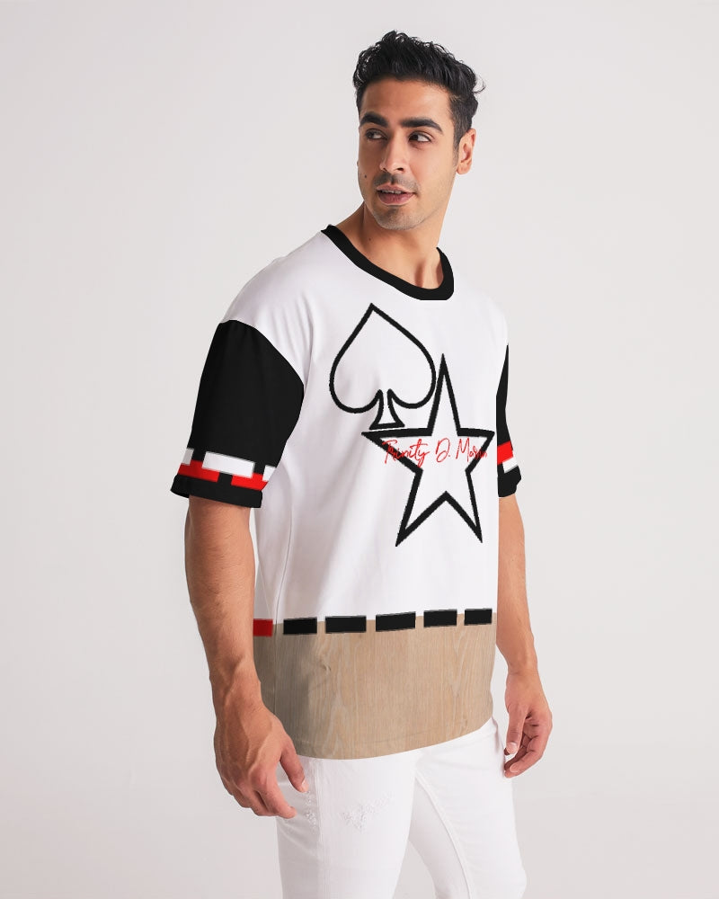 Woodgrain black & red Men's Premium Heavyweight Tee