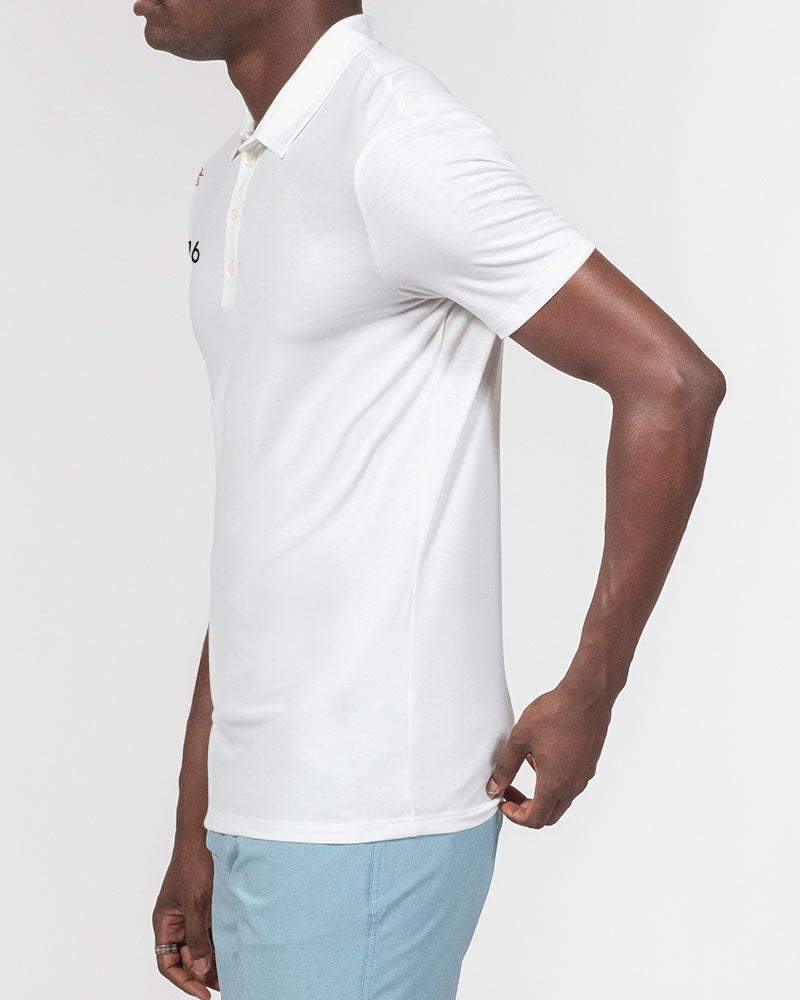#John 3:16 by Marvin Jeans and Trinity D Marvin Men's Slim Fit Short Sleeve Polo