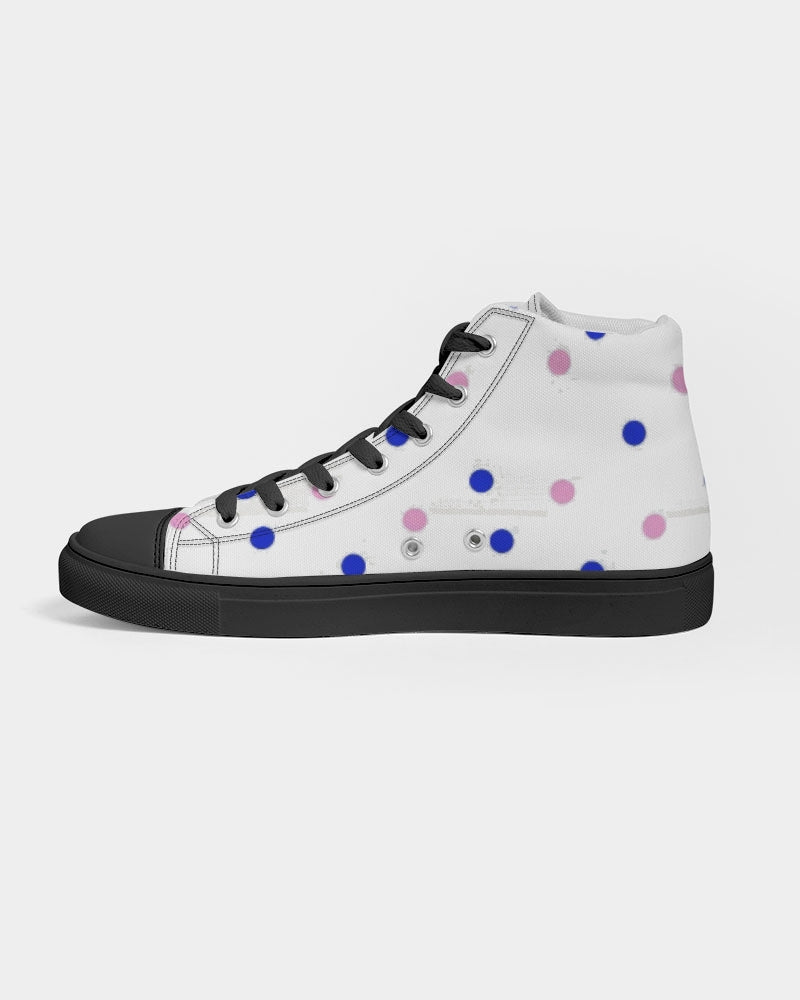 Dots 2.0 by Marvin Jeans and Trinity D Marvin Men's Hightop Canvas Shoe - Black