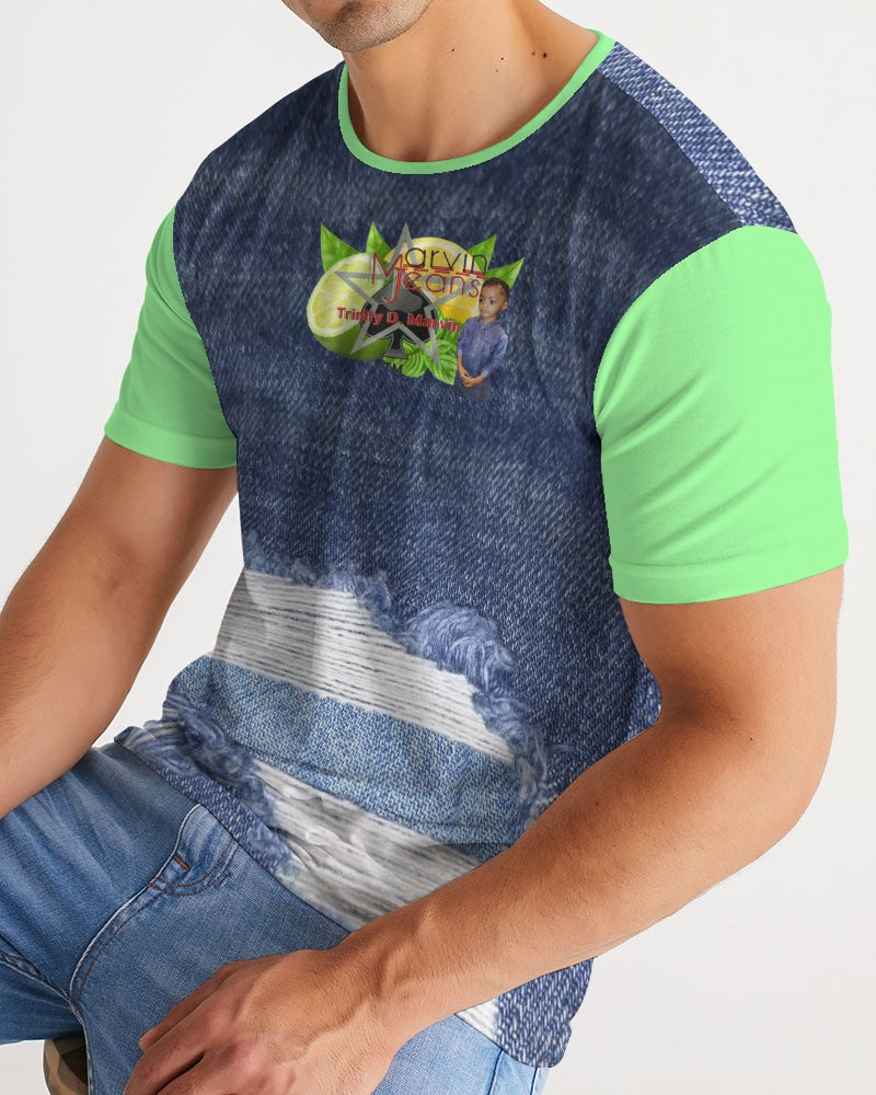 Denim mint by Marvin Jeans and Trinity D Marvin Men's Tee