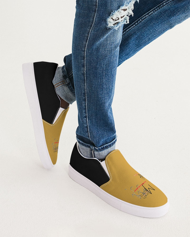 Gold and black by Marvin Jeans and Trinity D Marvin Men's Slip-On Canvas Shoe