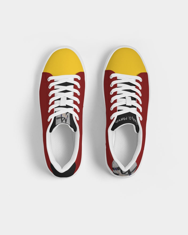 Yellow mix-up BY MARVIN JEANS Men's Faux-Leather Sneaker