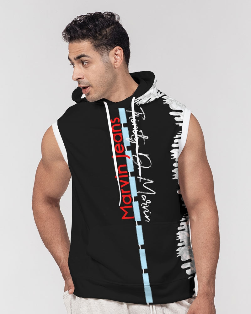 Drip BY MARVIN JEANS Men's Premium Heavyweight Sleeveless Hoodie