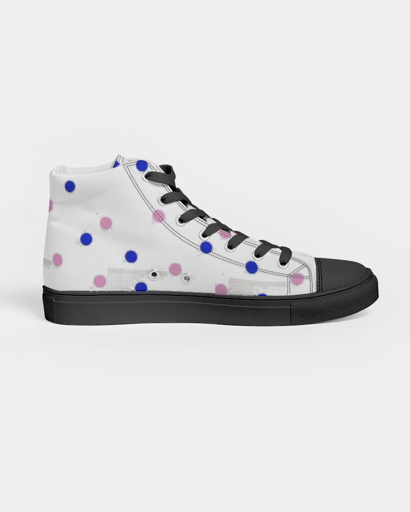 Dots 2.0 by Marvin Jeans and Trinity D Marvin Men's Hightop Canvas Shoe - Black