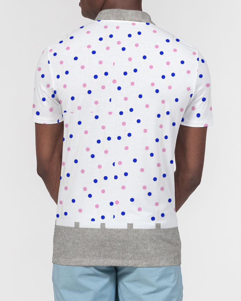 Dots 2.0 by Marvin Jeans and Trinity D Marvin Men's Slim Fit Short Sleeve Polo
