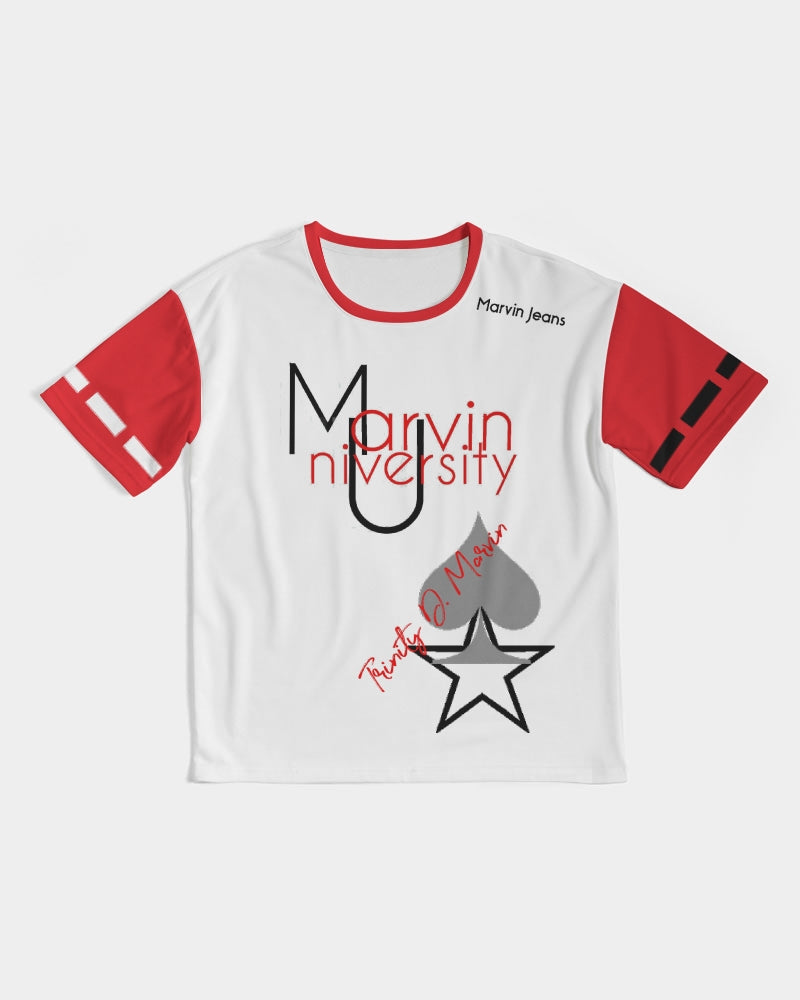 Marvin University red by Marvin Jeans and Trinity D Marvin Men's Premium Heavyweight Tee