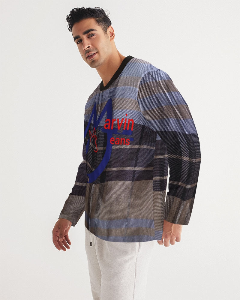 Fashion Icon 2 by Trinity D Marvin and Marvin Jeans Men's Long Sleeve Sports Jersey