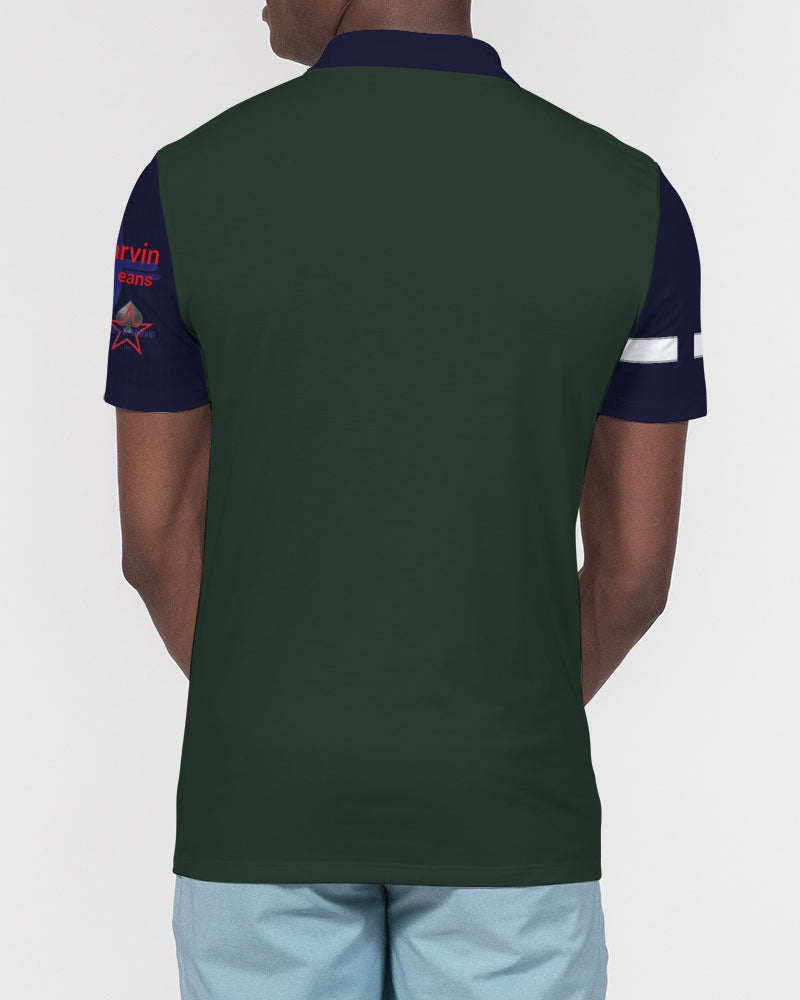 Dark green by Marvin Jeans and Trinity D Marvin Men's Slim Fit Short Sleeve Polo