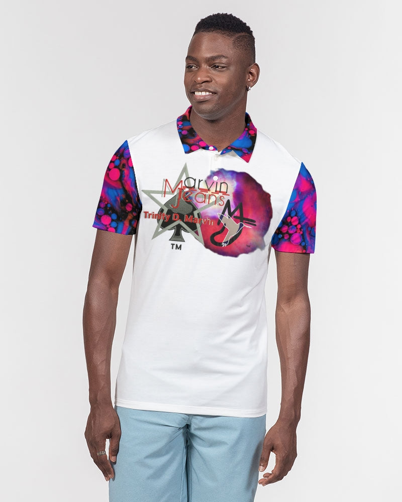 High tide by Marvin Jeans and Trinity D Marvin Men's Slim Fit Short Sleeve Polo