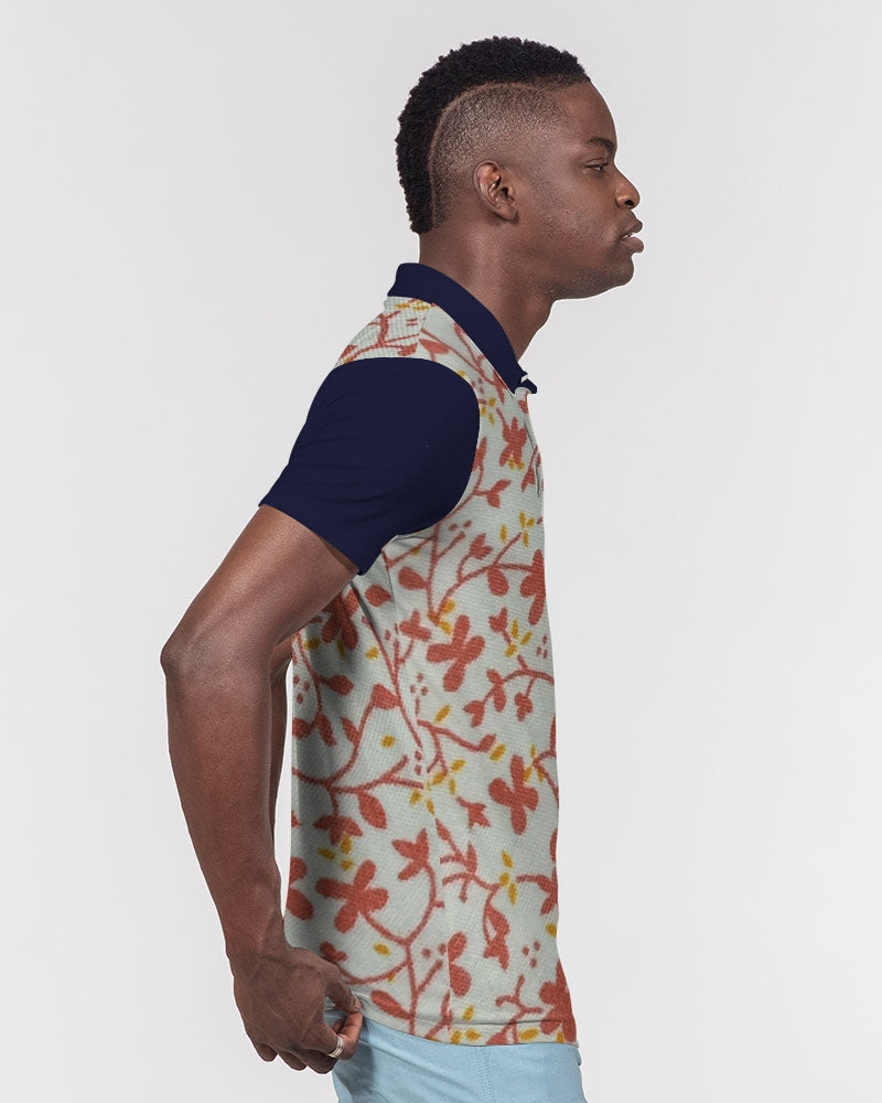 Wildwood, blue by Marvin Jeans and Trinity D Marvin Men's Slim Fit Short Sleeve Polo