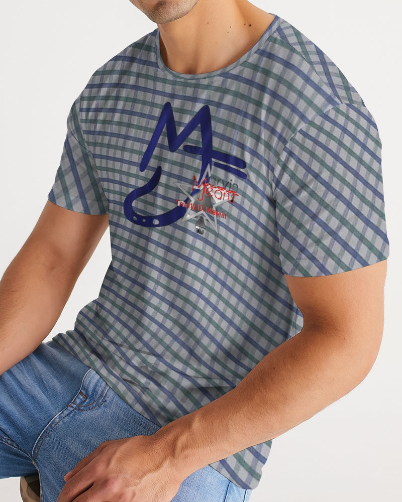 Grid mix by Trinity D. Marvin and Marvin Jeans Men's Tee