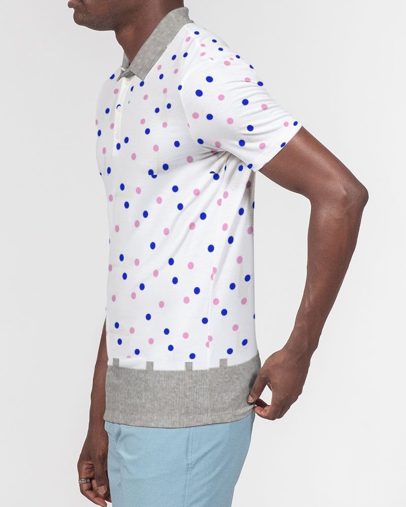 Dots 2.0 by Marvin Jeans and Trinity D Marvin Men's Slim Fit Short Sleeve Polo