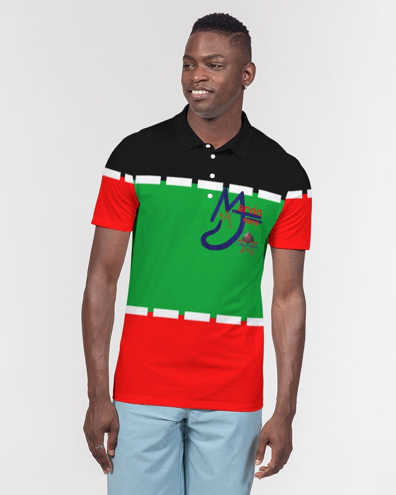 Black holiday by Marvin Jeans and Trinity D Marvin Men's Slim Fit Short Sleeve Polo