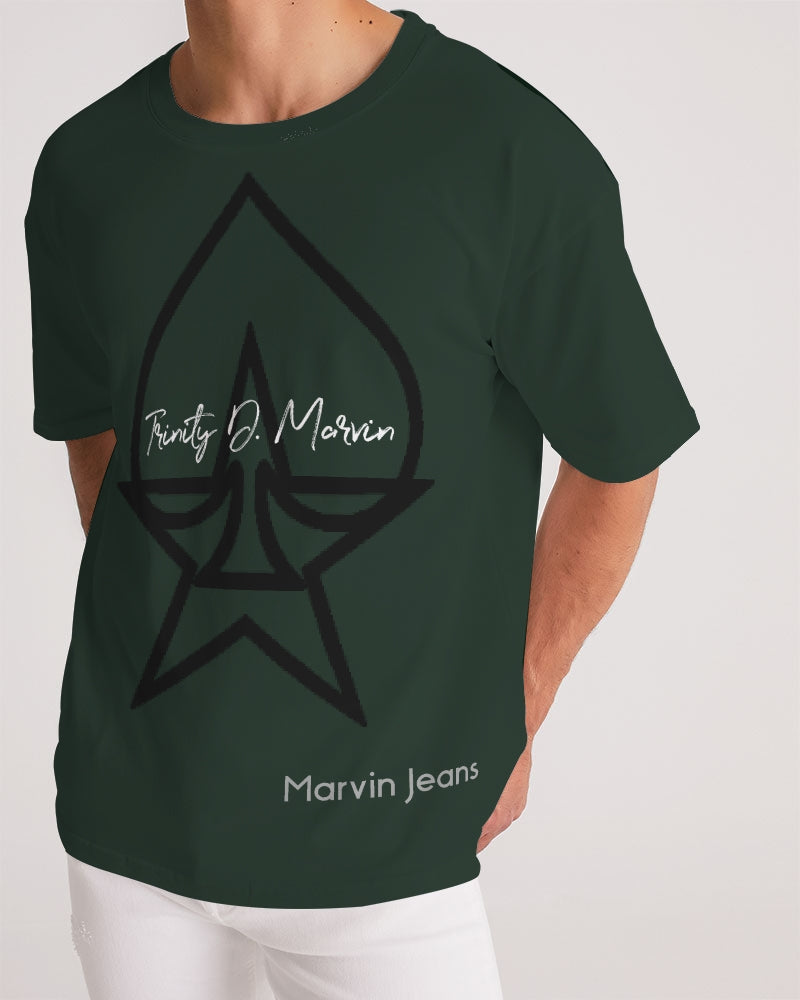 Dark green Legacy by Marvin Jeans and Trinity D Marvin Men's Premium Heavyweight Tee