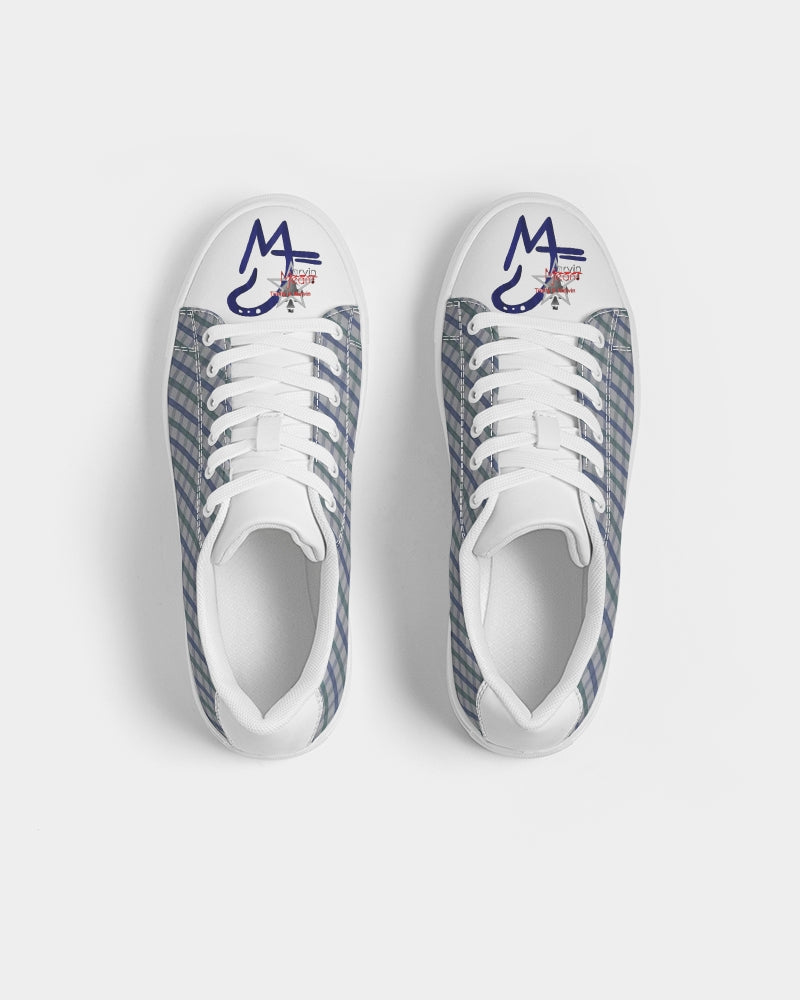 Grid mix T.D.M by Trinity D. Marvin and Marvin Jeans Men's Faux-Leather Sneaker