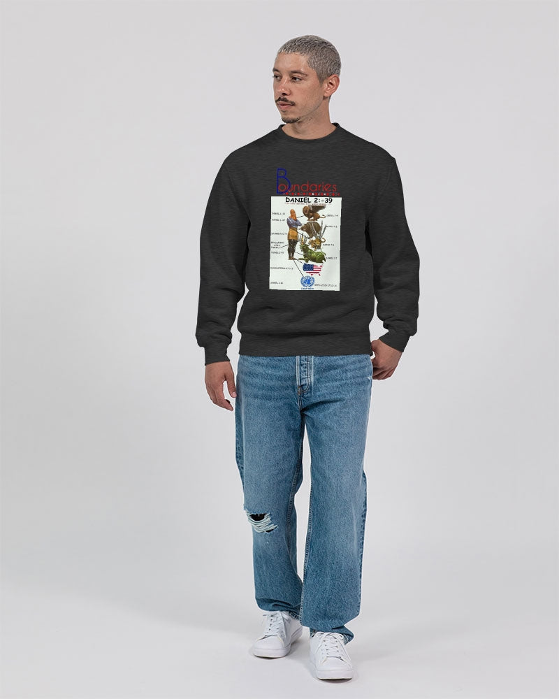 Daniel's gospel message by Marvin Jeans and Trinity D Marvin Unisex Premium Crewneck Sweatshirt | Lane Seven