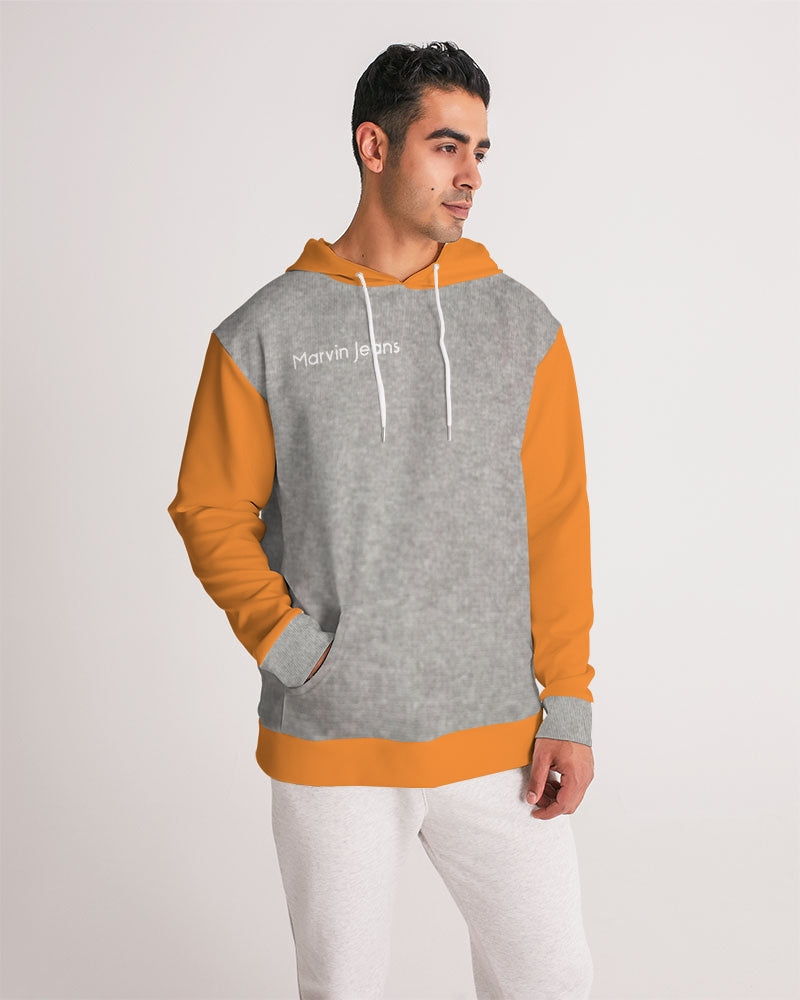 Cool grey orange by Marvin Jeans and Trinity D Marvin Men's Hoodie