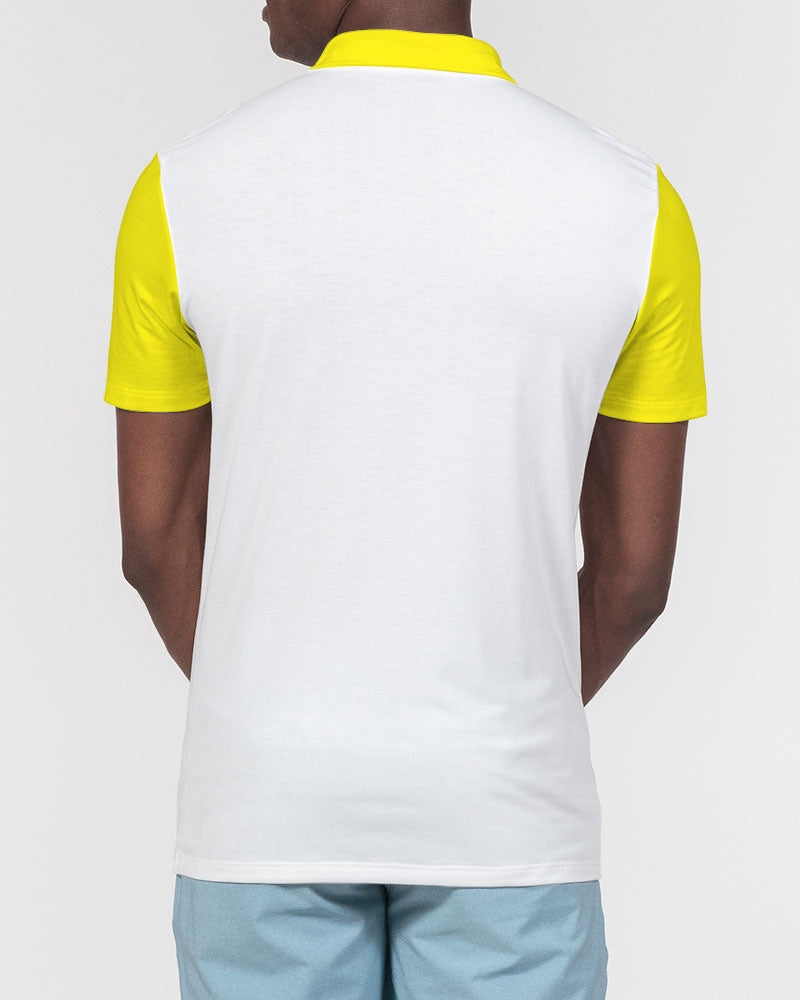 Light yellow by Marvin Jeans Men's Slim Fit Short Sleeve Polo