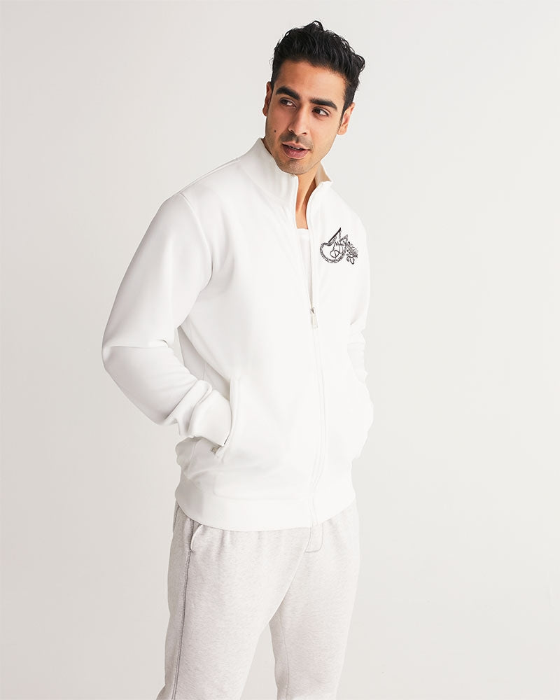 All white Marvin Jeans Men's Track Jacket