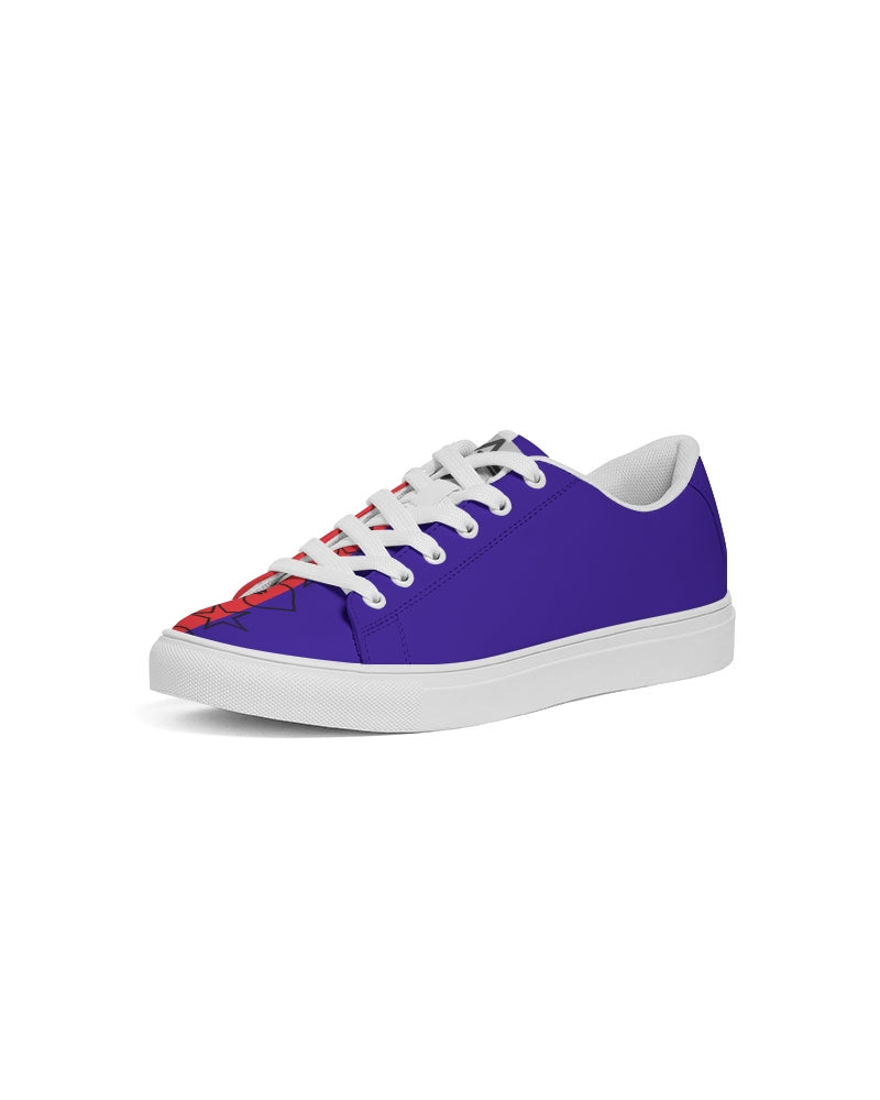Red half blue BY MARVIN JEANS Men's Faux-Leather Sneaker