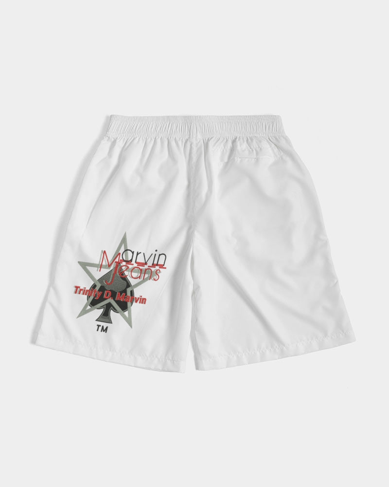 All white BY MARVIN JEANS Men's Jogger Shorts